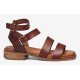 Pavement Bianca sandal med remme i tan skind