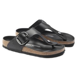 Birkenstock Gizeh Big Buckle sort leather