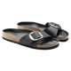 Birkenstock Madrid Big Buckle Oiled Leather Black