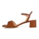 Unisa KIRK sandal i cognac skind