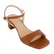 Unisa KIRK sandal i cognac skind