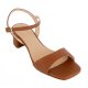 Unisa KIRK sandal i cognac skind