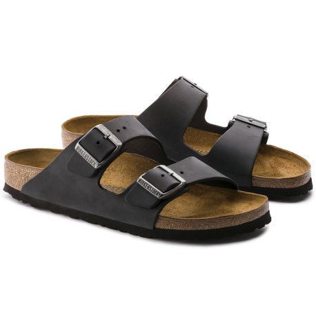 Birkenstock Arizona Black Oiled Leather BRED