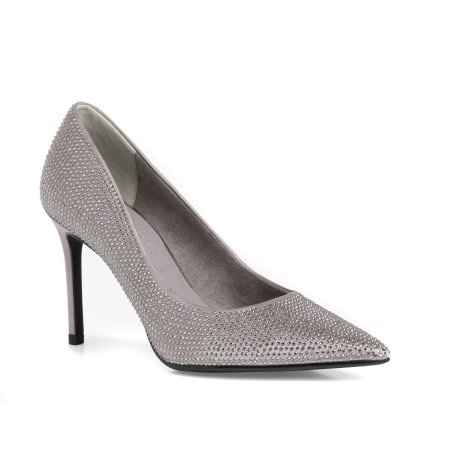 Tamaris stilet i grå glitter sko