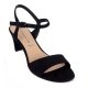 Tamaris 28028 sandal i sort tekstil