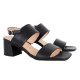 Wonders H-5606 sandal i sort skind