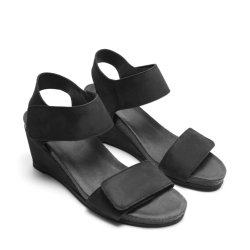 Cashott 61200368 CASALBERTA sandal med kilehæl i sort