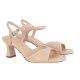 Unisa MECA sandal i beige ruskind