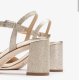 Unisa MORATY sandal i guld glitter