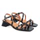 Billi Bi A4242 sandal i sort lakskind