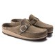 Birkenstock Buckley Suede Leather Grey Taupe