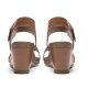 Cashott 61200367 CASALBERTA sandal med kilehæl i cognac