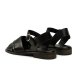 Pavement Linna sandal i sort læder