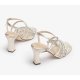 Unisa SABINO sandal med hæl i metallic guld