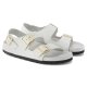 Birkenstock Milano Reptile Emboss White Leather