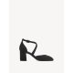 Tamaris 24414 pumps i sort tekstil med remme