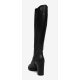 Wonders M-5106 langskaftet støvle i sort skind med hæl