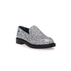 Copenhagen Shoes CPHS loafer i sølv glitter