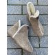Bella Moda V23250 hjemmesko i beige med 100% uldfoer