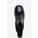 Pavement Nyah støvle i sort skind med hvide stikniger