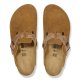 Birkenstock Boston Braided Suede Leather mink