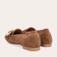 Blli Bi A6013 loafer i brun ruskind med spænde