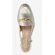 Unisa DEAN loafer i guld skind med slingback