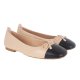 Unisa Belle ballerina i beige skind