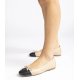 Unisa Belle ballerina i beige skind