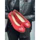 Wonders A-6134 ballerina sko i rød ruskind