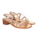 Wonders D-1110 sandal i guld skind med remme