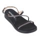 Wonders C-6532 sandal med komfort sål i sort skind