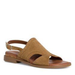 Tamaris 28116 sandal i brun ruskind
