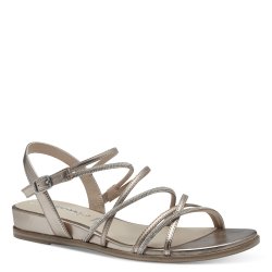 Tamaris 28103 sandal i guld skind med glitter remme