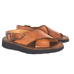 Bubetti 3520 sandal i vasket cognac skind