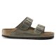 Birkenstock Arizona Khaki Oiled Leather med blød fodseng