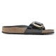 Birkenstock Madrid Big Buckle High Shine sort læder