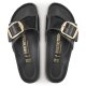 Birkenstock Madrid Big Buckle High Shine sort læder