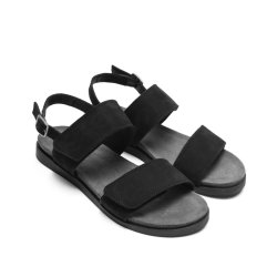 Cashott 61200287 CASALICE sandal med velcro remme i sort