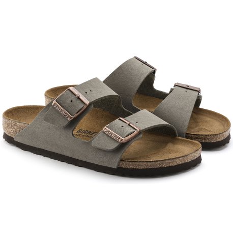 Birkenstock Arizona Stone Birko-flor nubuck læder