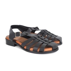 Pavement Lilli sandal i sort skind