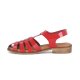 Pavement Lilli sandal i rød lakskind