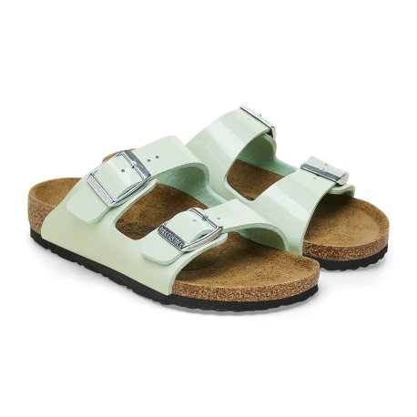 Birkenstock Arizona BØRN Surf Green Birko-flor Patent - 30 til 40: 31