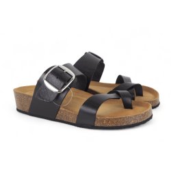 Bella Moda S24614 sandal i sort skind