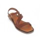 LBDK 230208 sandal i cognac skind