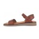 LBDK 230118 sandal i cognac skind med enkel rem