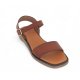 LBDK 230118 sandal i cognac skind med enkel rem