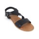 Bella Moda S24065 sandal i sort skind