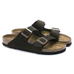 Birkenstock Arizona Suede Leather Mocha med blød fodseng