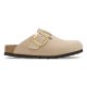 Birkenstock Boston Big Buckle (SMAL)  Sandcastle Nubuck Leather